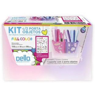 Kit-com-2-Porta-Objetos-Full-Collor-Rosa/Roxo