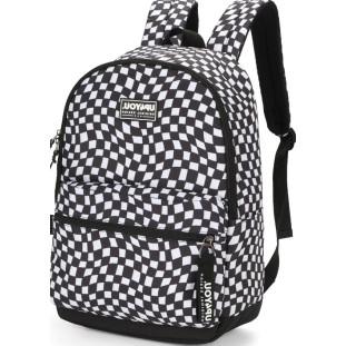 Mochila-Branco-Xadrez-UP4YOU