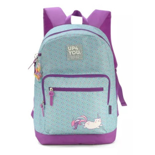 Mochila-Escolar-Verde/Roxo-UP4YOU