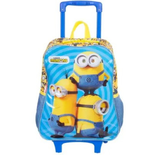 Mochila-com-Carrinho-Minions-Azul