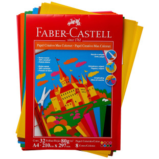 Bloco-Criativo-Max-Colorset-Faber-Castell-A4-210mmx297mm-C/32Fls