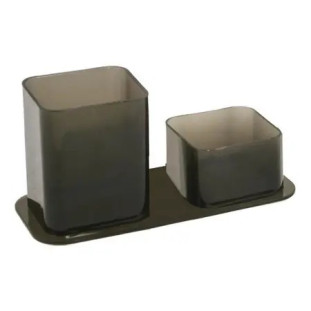 Porta-Caneta/Clips-Duplo-Fume