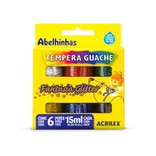 Tinta-Guache-Acrilex-15ml-Com-Glitter