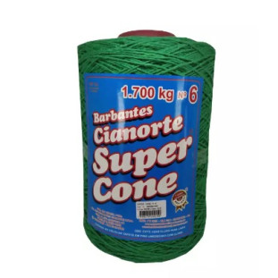 Barbante Cianorte SuperCone Nº6 1.7 Kg - Verde Bandeira 