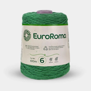 Barbante EuroRoma 4/6 610m Tex 984 - Verde Bandeira