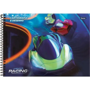 Caderno-Cartografia-Milimetrado-80-Folhas-Cross-Racing