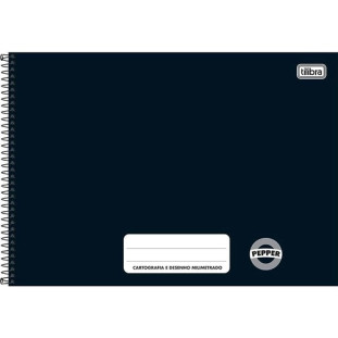 Caderno-De-Cartografia-Milimetrado-80-Folhas-Preto