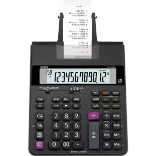 Calculadora com Bobina Casio 12 Dígitos Preto - HR-150RC