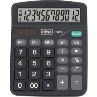 Calculadora De Mesa 12 Dígitos TC 19 Preta Tilibra