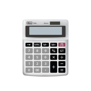 Calculadora de Mesa 12 Dígitos Pequena TC05 Cinza