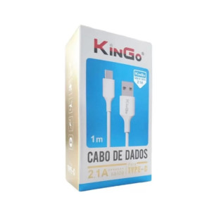 Cabo USB Carregador Kingo Ligtning Para Tico C - 1M Branco