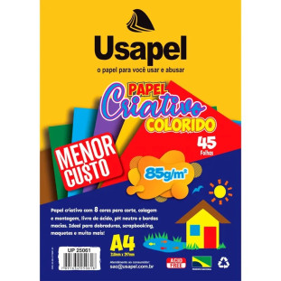 Papel-Criativo-A4-8-Cores-85G/M2-45FL-210X297MM