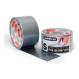 Fita Silver Tape 48x05 Cinza Adelbras 1 Unidade
