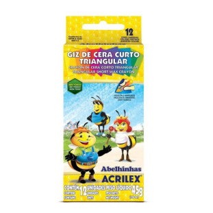 Giz-De-Cera-Triangular-Acrilex-C/12