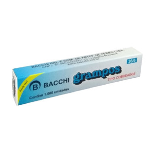 Grampo-26/6-Bacchi-C/1000-Un-Cobreado-