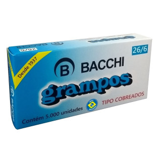 Grampo Bacchi Cobreado 26/6 - 5000 unidade