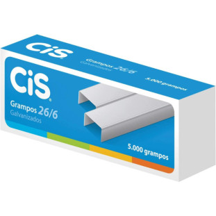 Grampo-26/6-Cis-C/5000-UN-Galvanizado