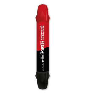 Marcador-para-Quadro-Branco-2-em-1-Preto/Vermelho-Jocar