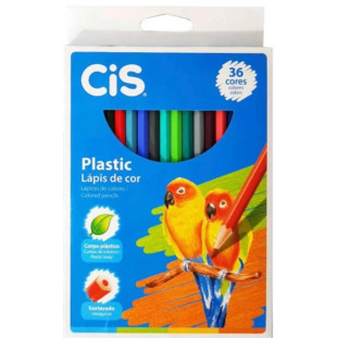 Lápis de cor Plastic 36 cores - CIS