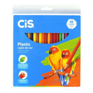 Lápis de Cor Plastic 48 cores - CIS 