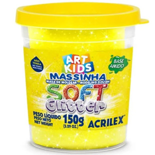 Massa-De-Modelar-Soft-Glitter-150g-Amarelo