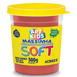 Massa-De-Modelar-Soft-500g-Vermelho-