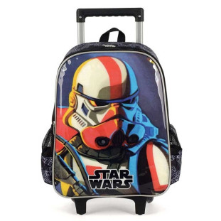 Mochila-Escolar-com-Carrinho-Star-Wars-Preto