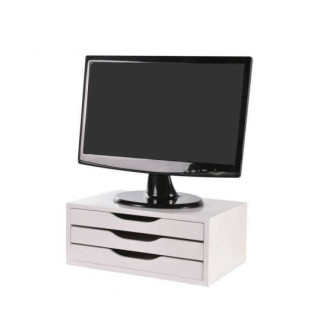 Suporte-para-Monitor-Branco-com-3-Gavetas