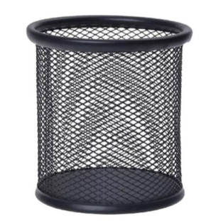 Porta-Caneta-Redondo-Metal-Preto-