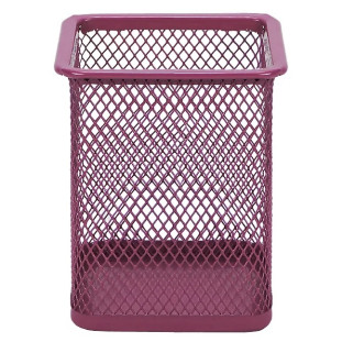 Porta-Caneta-505-Quadrado-Metal-Pink