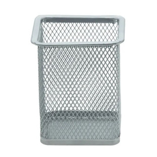 Porta-Caneta-505-Quadrado-Metal-Prata