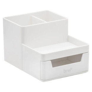 Oganizador-de-Mesa-com-Gaveta-Branco