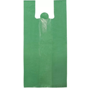 Sacola Plástica Reciclada Reforçada Verde Fardo 60x80 C/ 100 unidades 