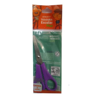 Tesoura-Escolar-Leo&Leo-Inox-13-Centimetros-