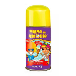 Spray Para Cabelos Tinta Da Alegria 120ml - Amarelo