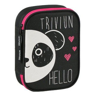 Estojo-Triviun-Preto/Panda-100-Pens-11197