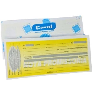 20-Blocos-De-Nota-Promissoria-50-Folhas-Carol