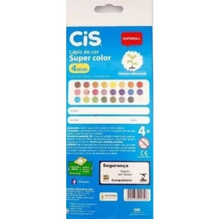 Lapis-de-Cor-Super-Color-CIS-24-Cores-+-1-Apontador-Triangular