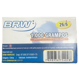 Grampos-26/6--BRW-1.00-Grampos-Galvanizados