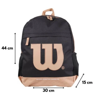 Mochila-Esportiva-Wilson-Preta-e-Marrom