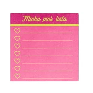 Bloco-Adesivo--Pautado-Vibes-Pink-76x76mm-C/100-Fls