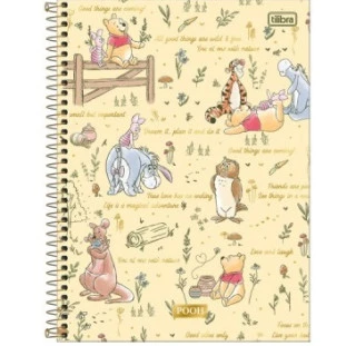 Caderno-Universitario-12-Materias-192-Folhas-Pooh
