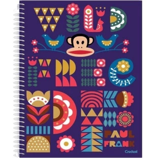Caderno-Universitario-1-Materia-Paul-Frank-80-Folhas