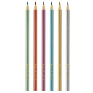 Lapis-de-Cor-BRW-6-Cores-Metalizados-Sextavado
