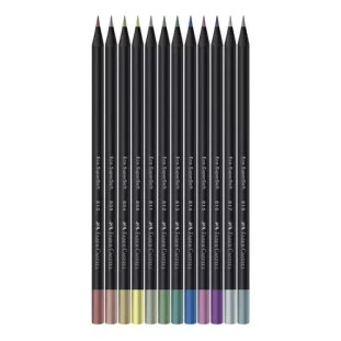 Lapis-De-Cor-Faber-Castell-SuperSoft-12-Cores-Metalicas