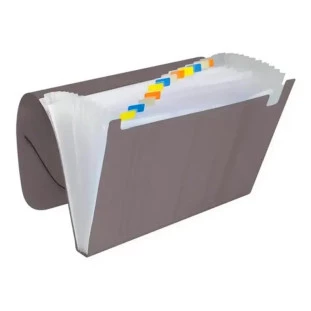 Pasta-Sanfonada-Plastica-A4-C/31-Divisorias-Fume