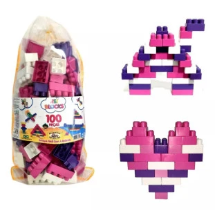 Blocos-De-Montar-Menina-100-Pecas-ReiBlocks