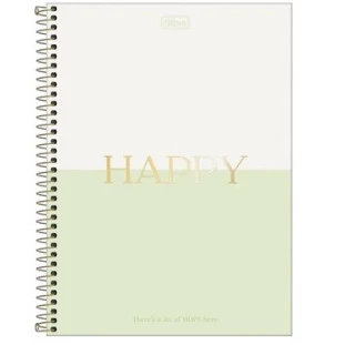 Caderno-Universitario-10-Materias-Happy-160-Fls