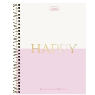 Caderno-Universitario-1-Materia-Happy-Mind-80-Fls