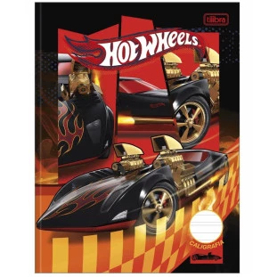 Caderno-De-Caligrafia-Hotwheels-Brochura-40-Folhas-